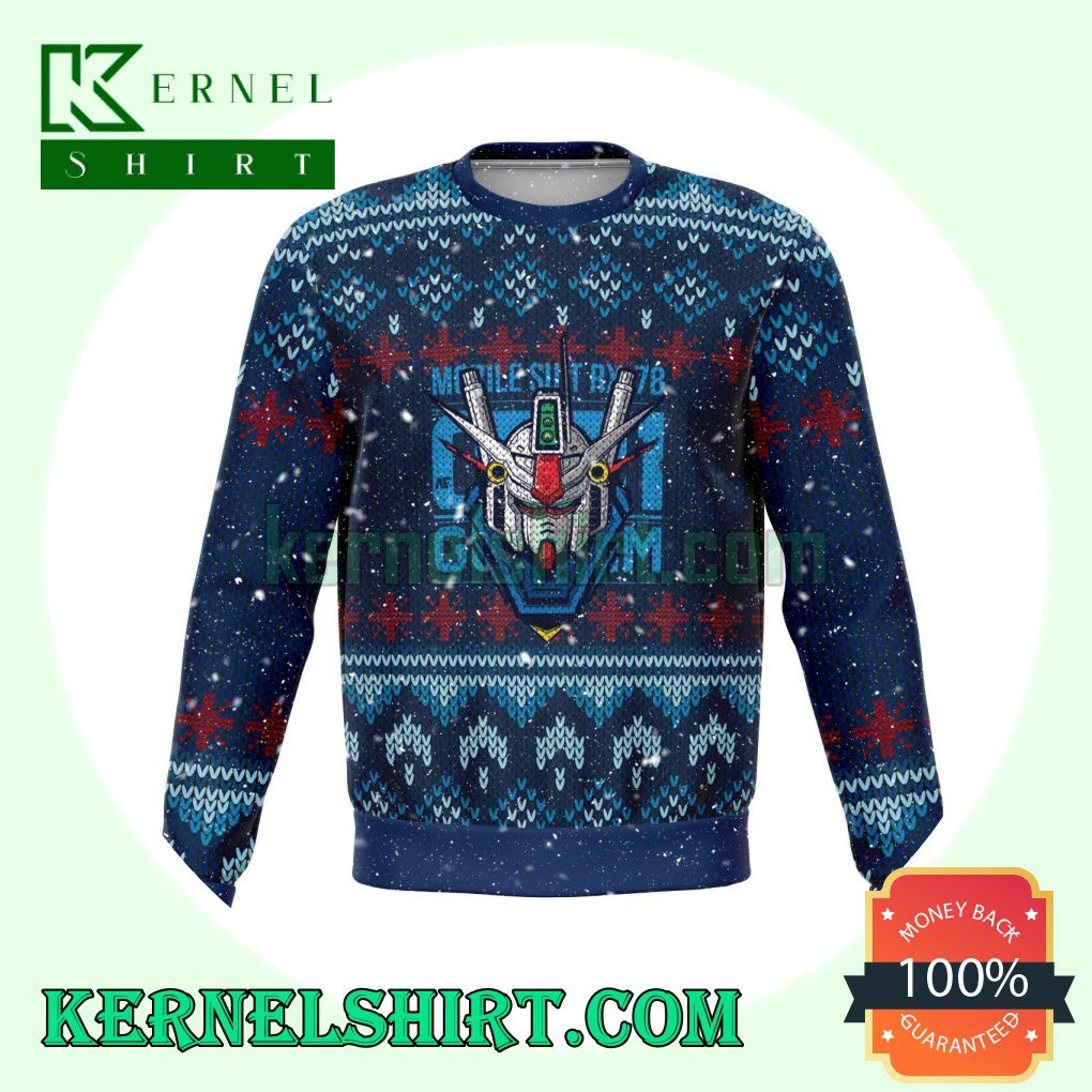 Gundam Premium Mask Manga Anime Knitting Christmas Sweatshirts