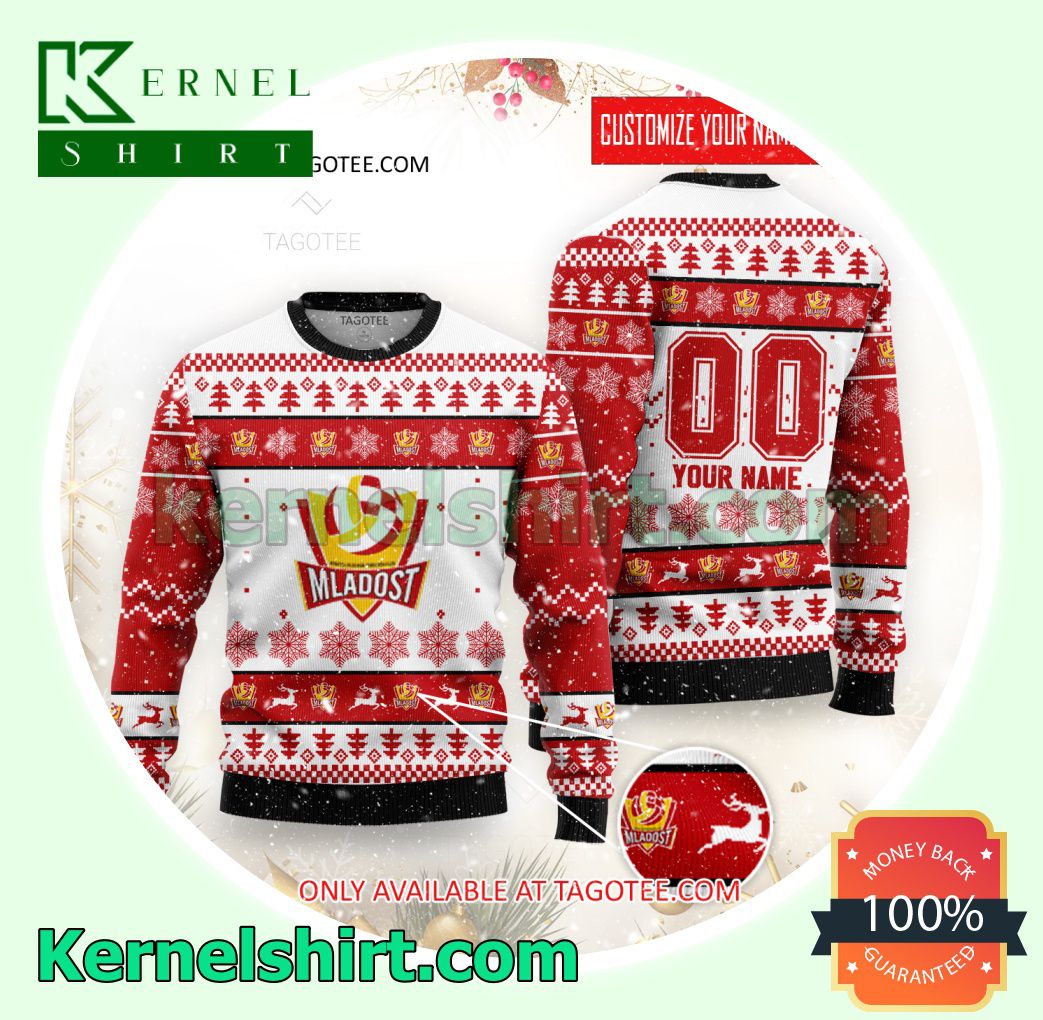 HAOK Mladost Volleyball Club Xmas Knit Sweaters