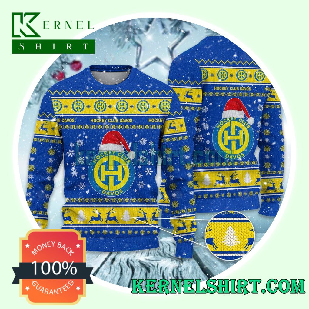 HC Davos Club Snowflake Xmas Knit Sweaters