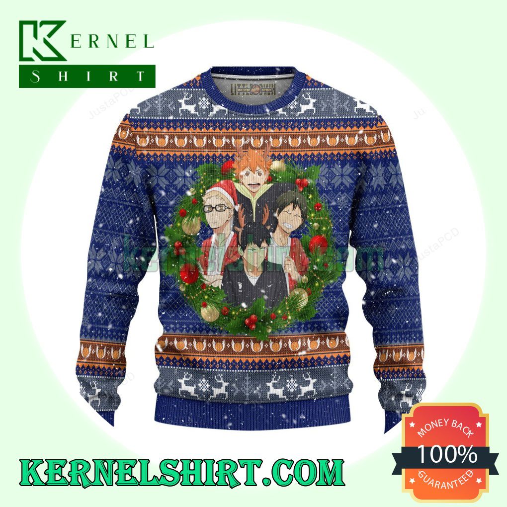 Haikyuu Characters Anime Knitting Christmas Sweatshirts