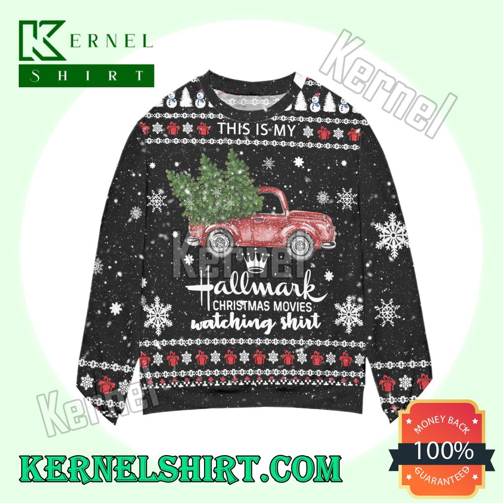 Hallmark Movies Watching Shirt Knitted Christmas Sweatshirts
