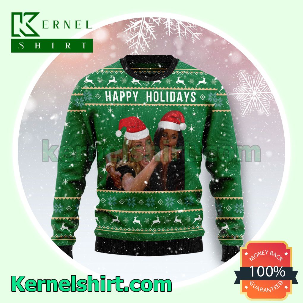 Happy Holiday Cat Woman Meme Xmas Knitted Sweaters