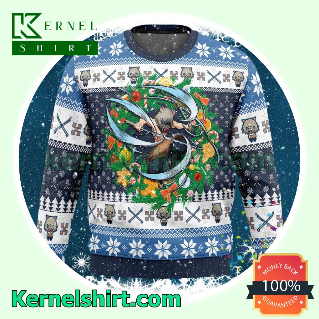 Hashibira Inosuke Demon Slayer Knitted Christmas Jumper