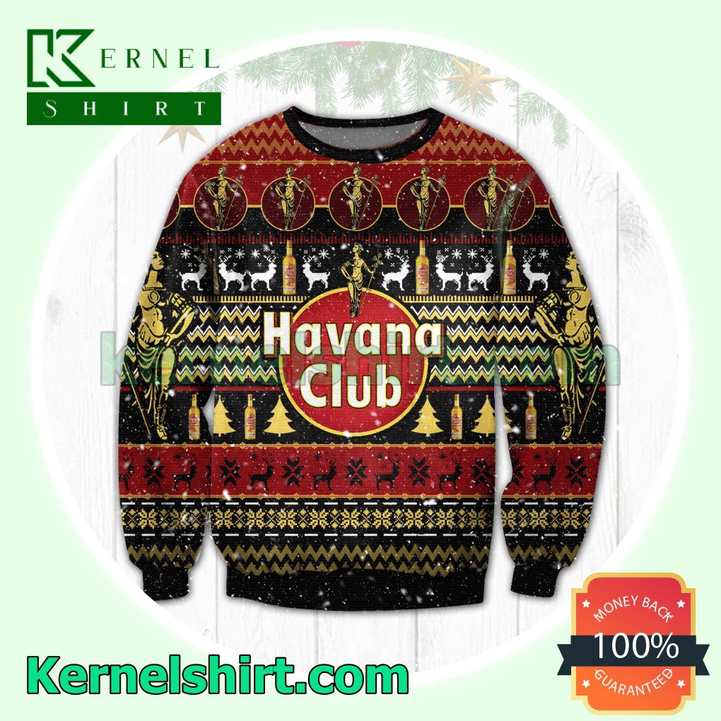Havana Club Rum Knitted Christmas Sweatshirts
