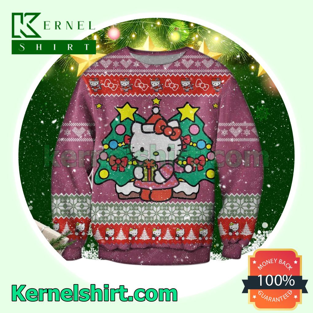 Hello Kitty Xmas Gift Xmas Knitted Sweaters