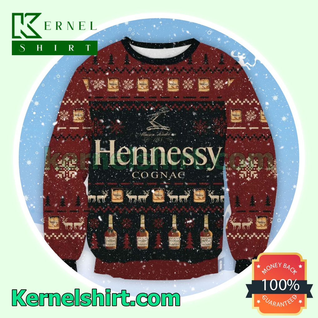 Hennessy Cognac Knitted Christmas Sweatshirts