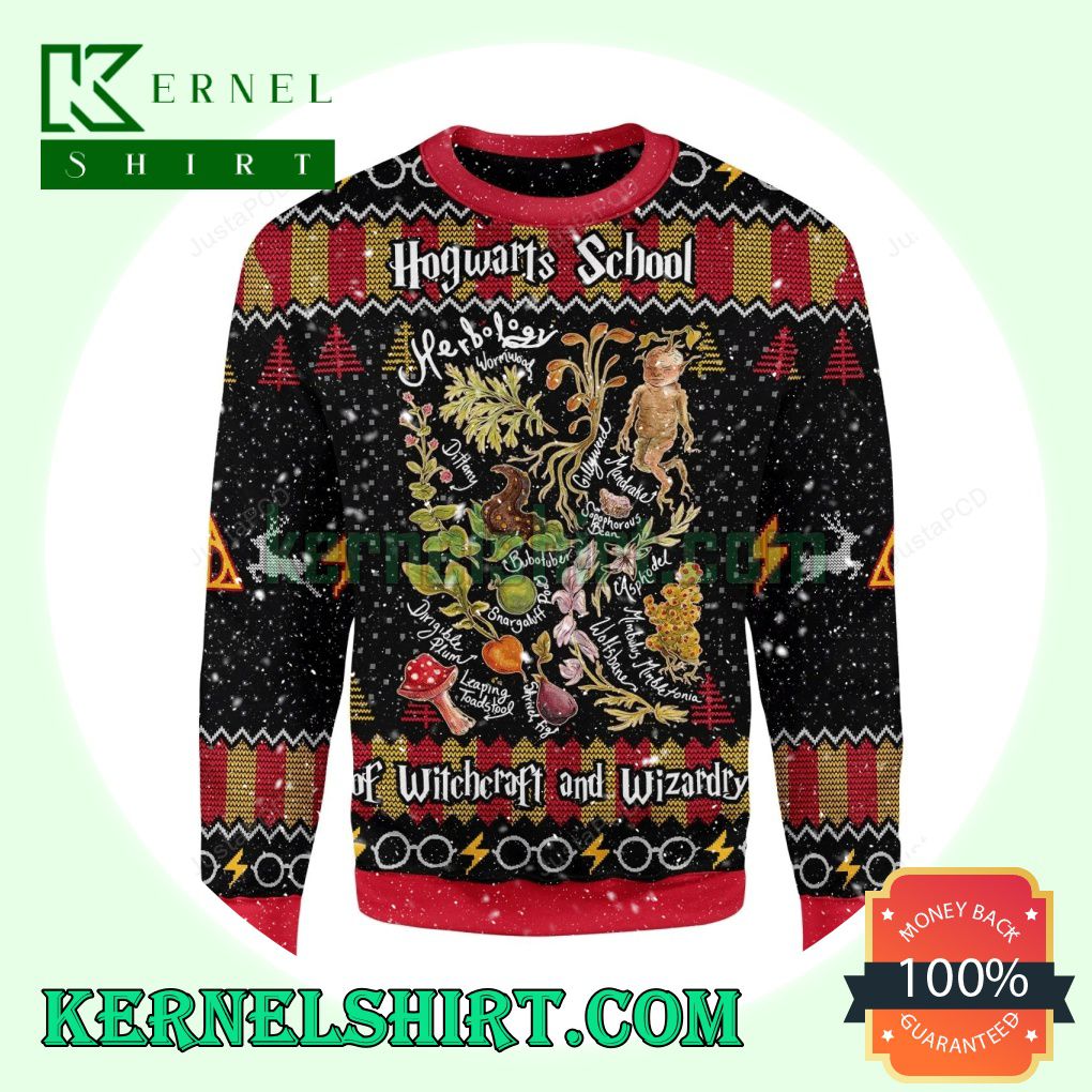 Herbology Harry Potter Knitting Christmas Sweatshirts