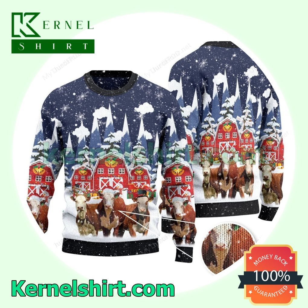 Hereford Cattle Christmas Xmas Christmas Sweatshirts