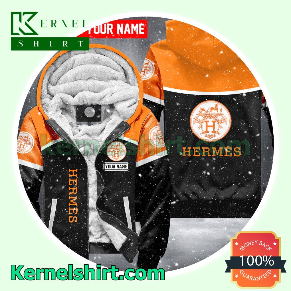 Hermes Brand Warn Hoodie Jacket