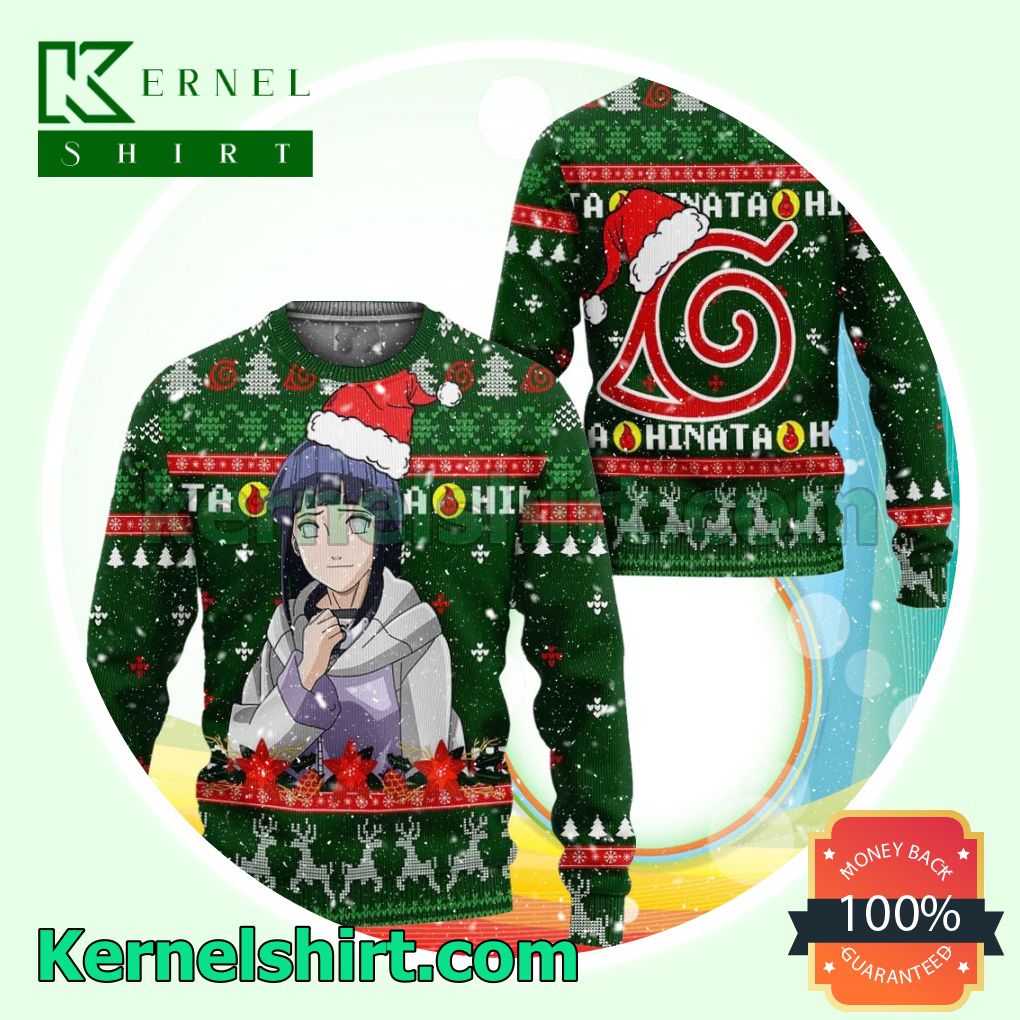 Hinata Hyuga Naruto Manga Anime Knitted Christmas Jumper