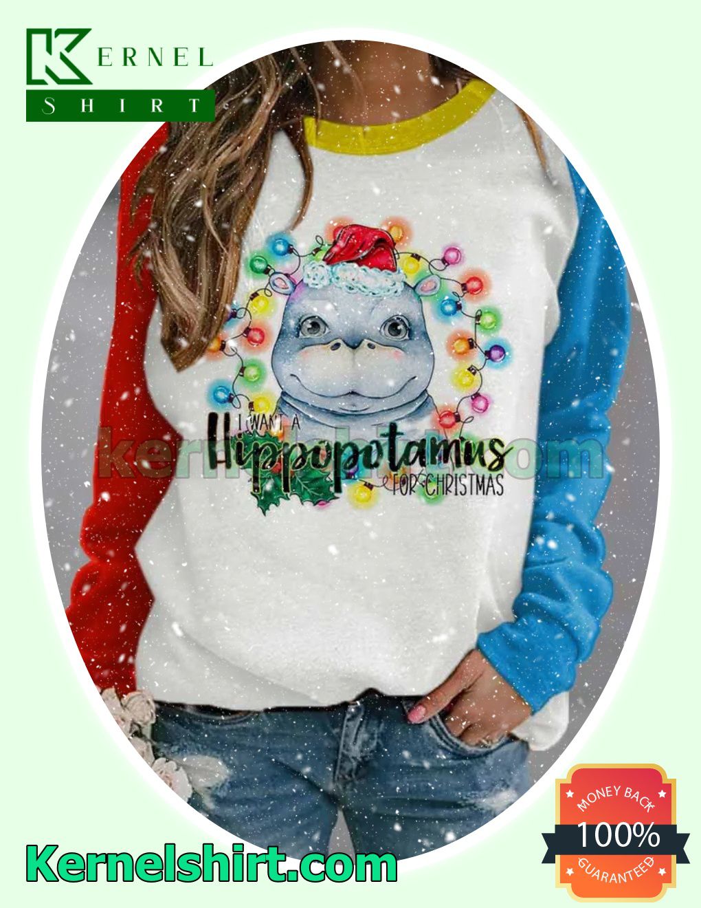 Hippo I Want A Hippopotamus For Christmas Xmas Sweaters
