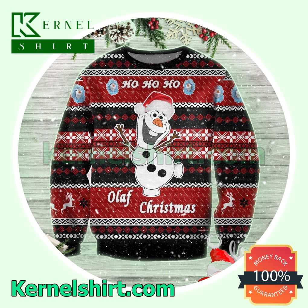 Ho Ho Ho Olaf Frozen Disney Knitted Christmas Jumper