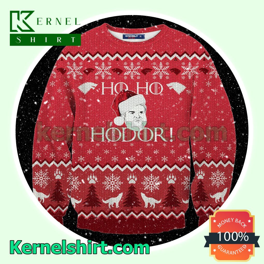 Ho Ho Hodor Game Of Thrones Knitted Christmas Jumper