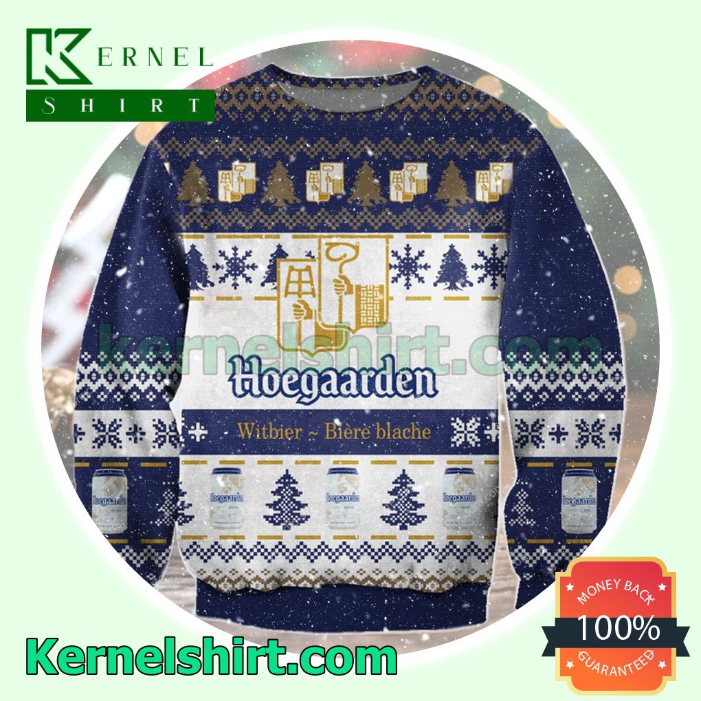 Hoegaarden Witbier Biere Blache Knitted Christmas Sweatshirts