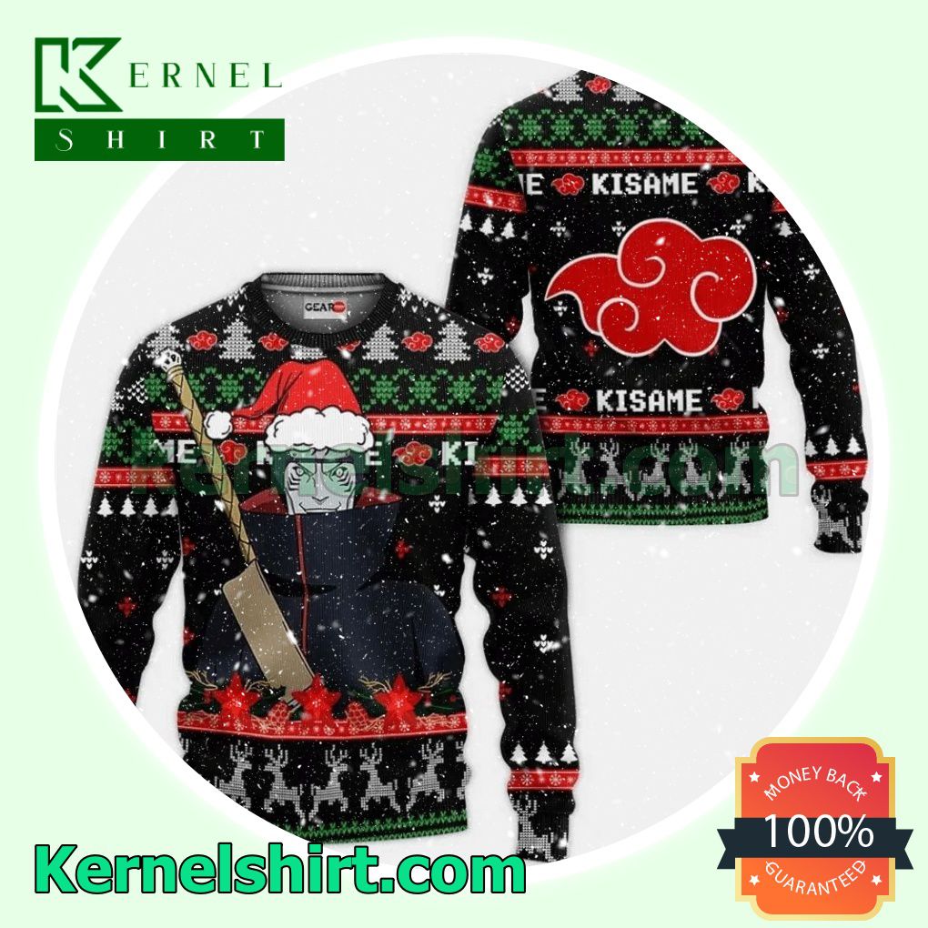 Hoshigaki Kisame Naruto Anime Knitted Christmas Jumper