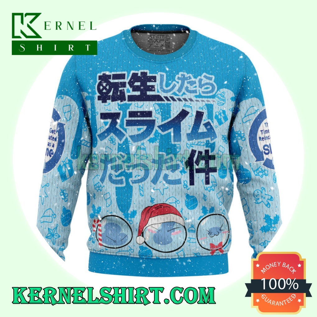 I Got Slimy That Time I Got Reincarnated As A Slime Knitting Christmas Sweatshirts