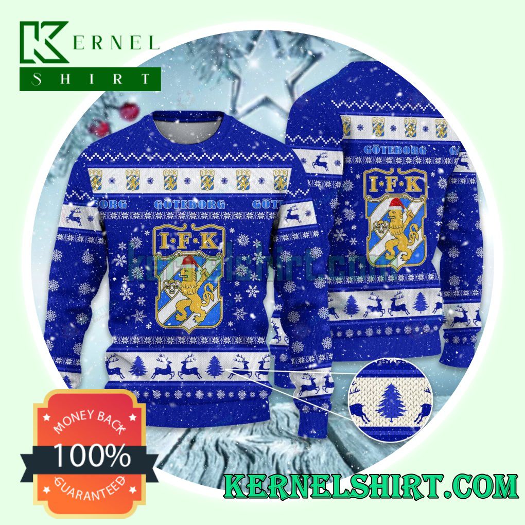 IFK Göteborg Club Snowflake Xmas Knit Sweaters