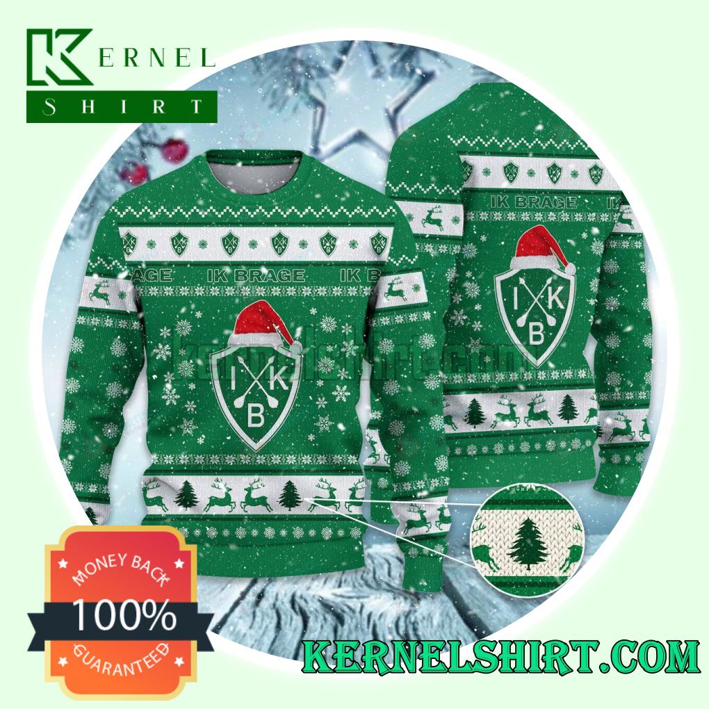 IK Brage Club Snowflake Xmas Knit Sweaters