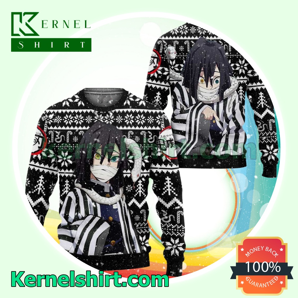 Iguro Obanai Demon Slayer Knitted Christmas Jumper