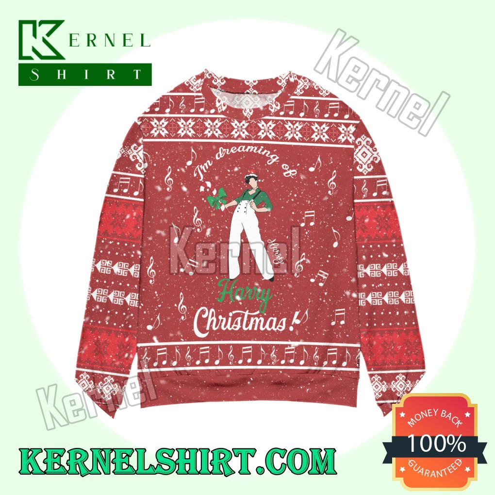 I'm Dreaming Of Harry Styles Knitted Christmas Sweatshirts