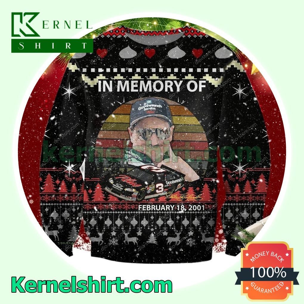 In Memory Of Dale Earnhardt Richard Childress Racing Knitted Christmas Jumper