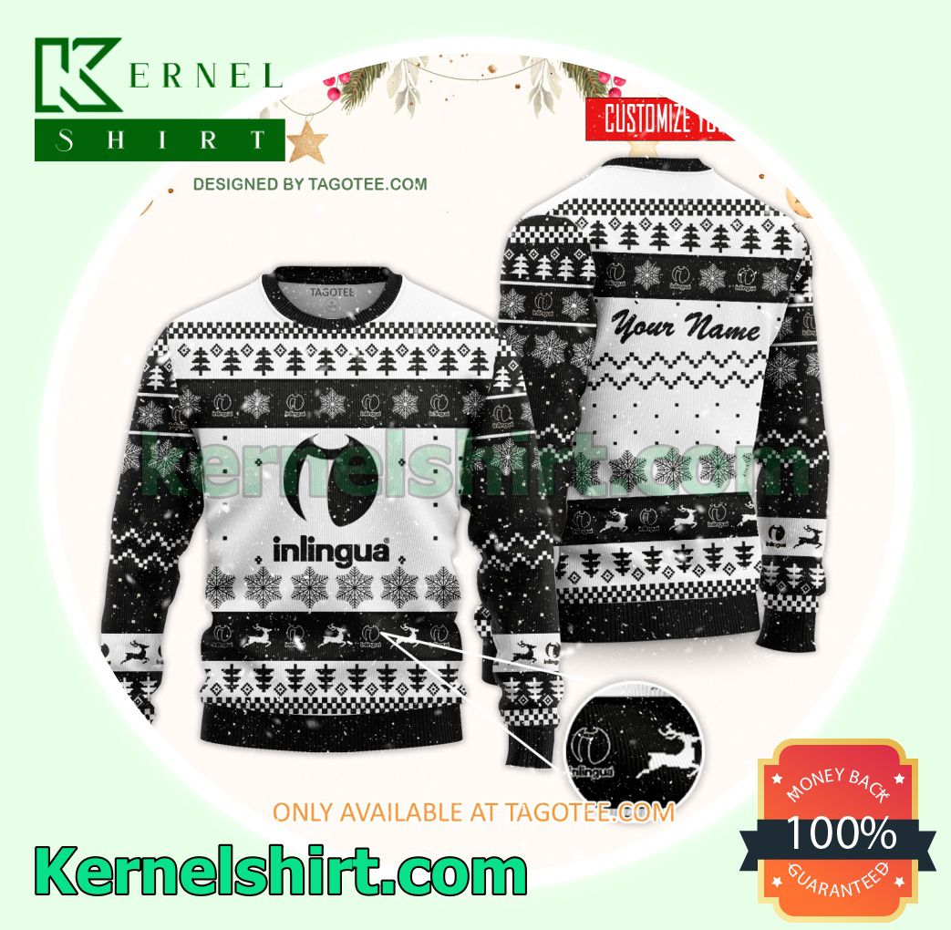 Inlingua Logo Xmas Knit Jumper Sweaters