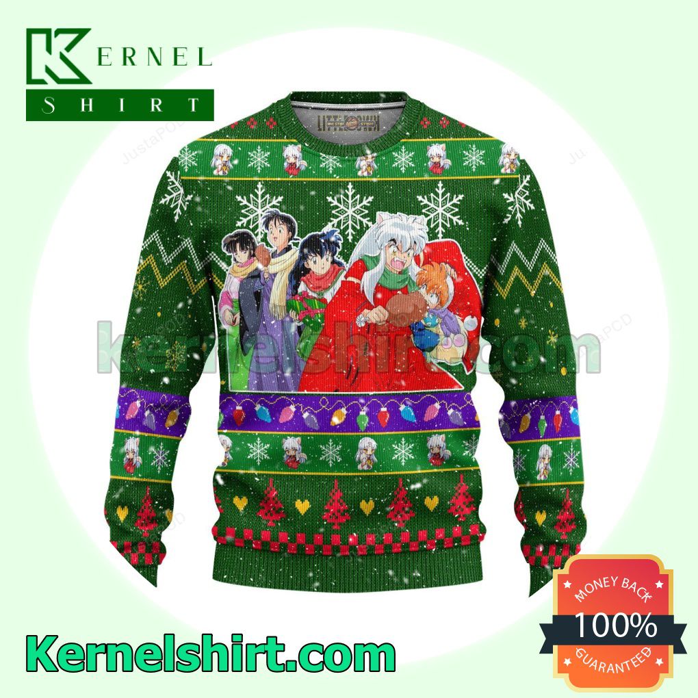 Inuyasha Characters Anime Knitted Christmas Jumper