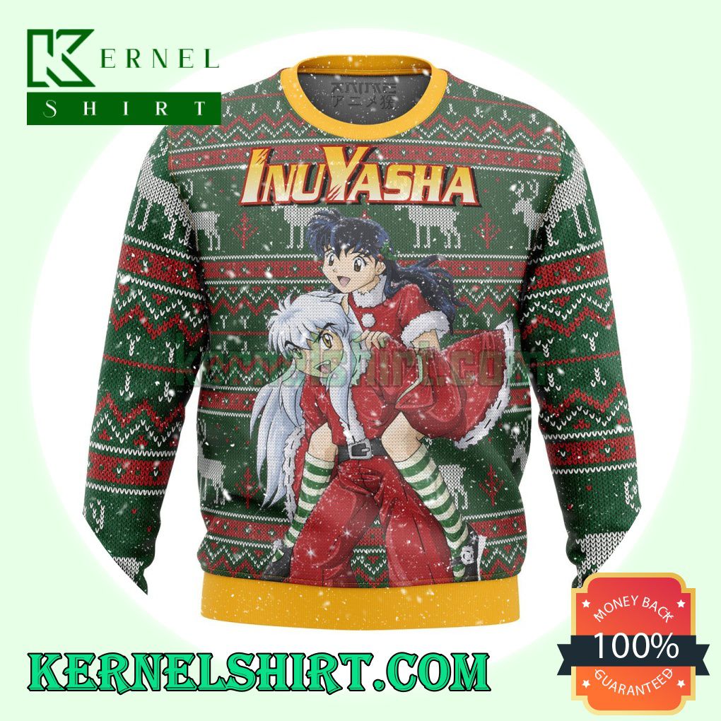 Inuyasha Happily Ever After Alt Premium Manga Anime Knitting Christmas Sweatshirts