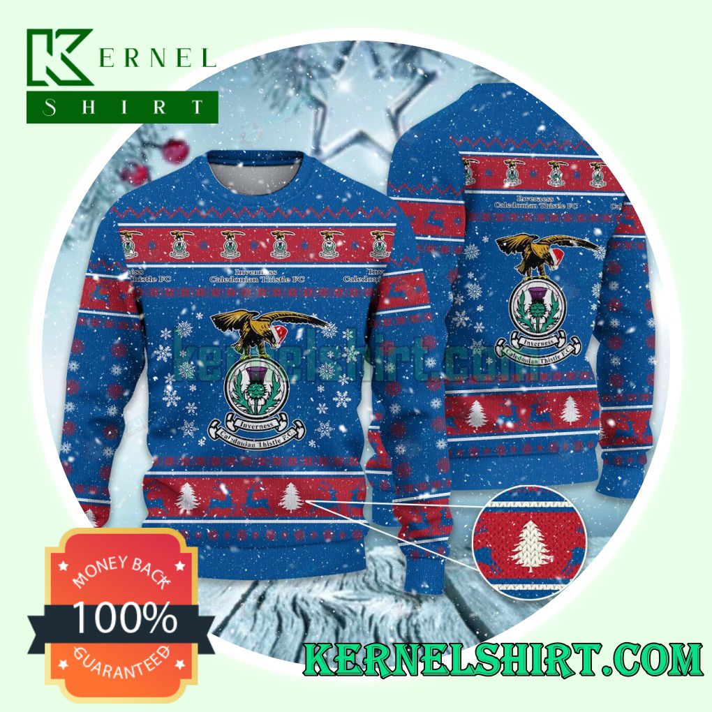 Inverness Caledonian Thistle F.C. Club Snowflake Xmas Knit Sweaters