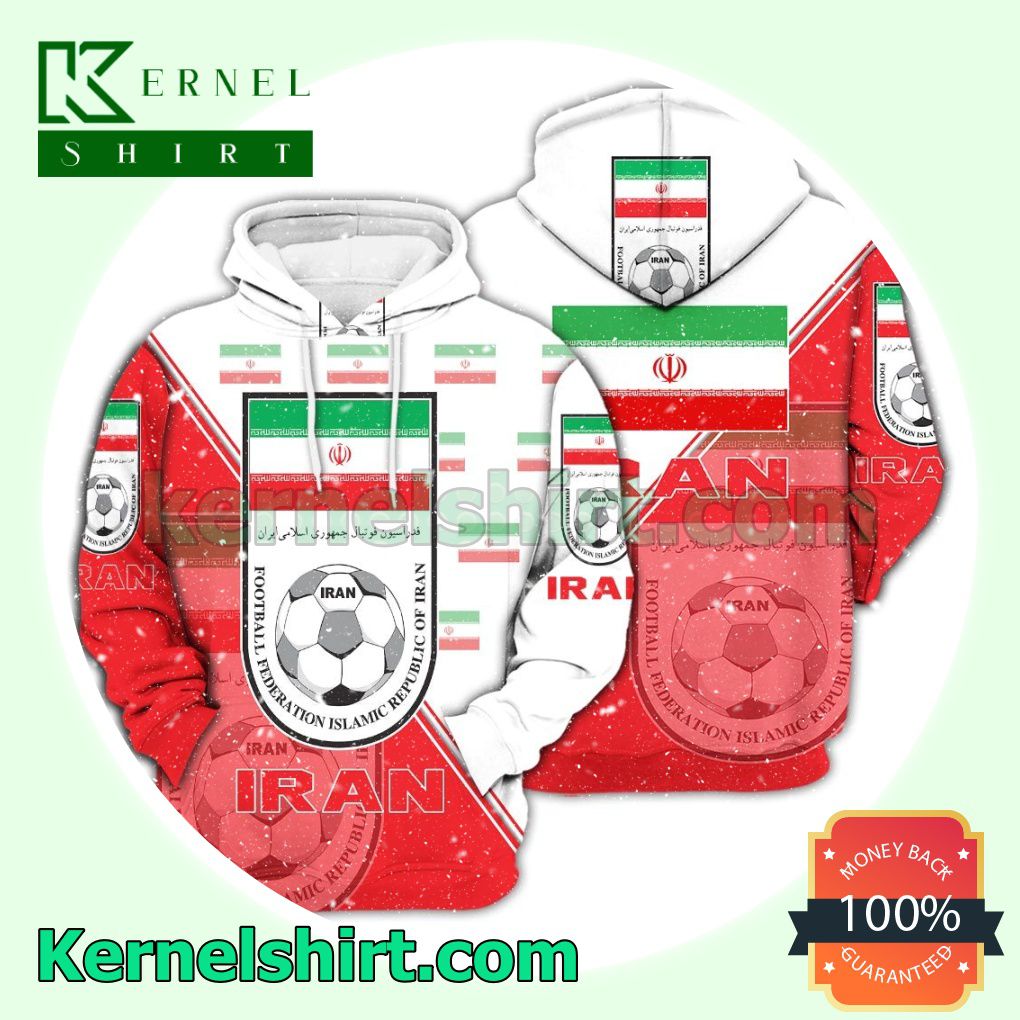 Iran National Logo Soccer Fan Hawaiian Shirt Sweatshirt