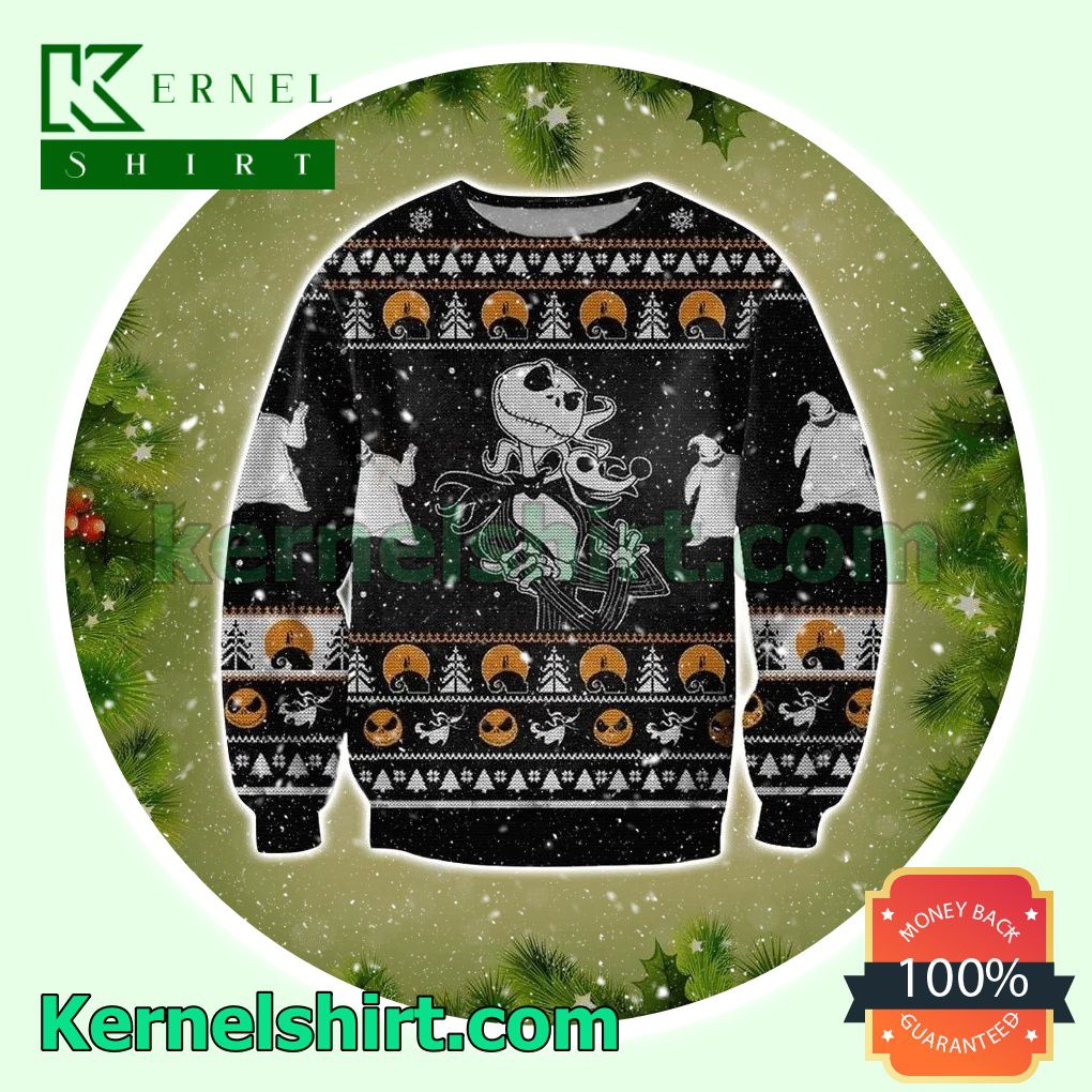 Jack Skellington The Nightmare Before Christmas Xmas Knitted Sweaters