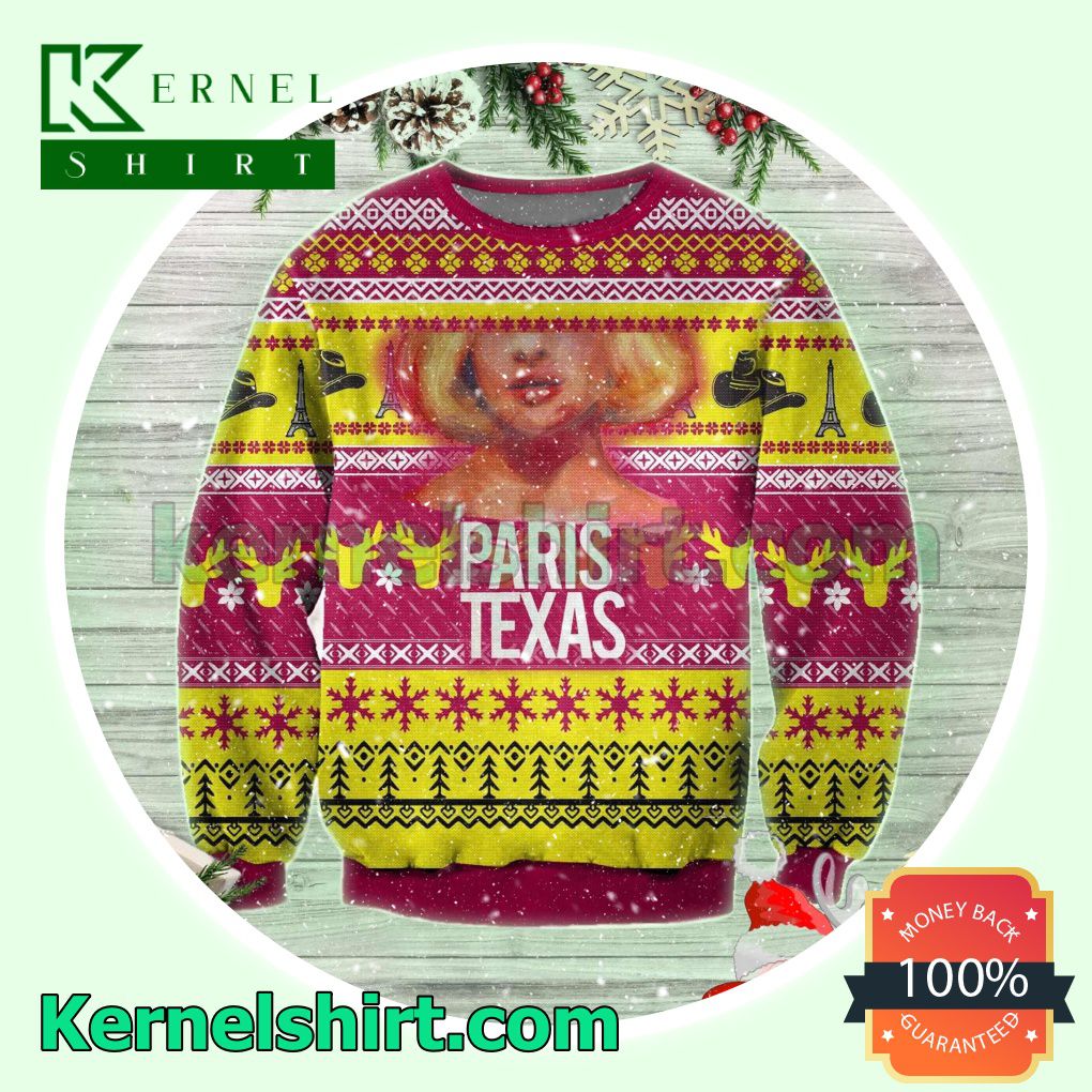 Jane Henderson Paris, Texas Poster Xmas Knitted Sweaters