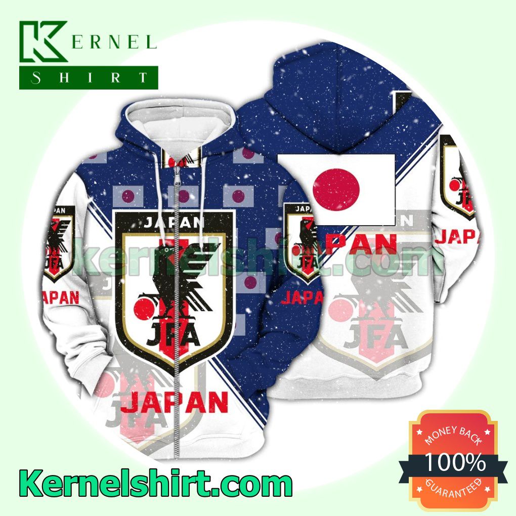 Japan National Logo Soccer Fan Hawaiian Shirt Sweatshirt a