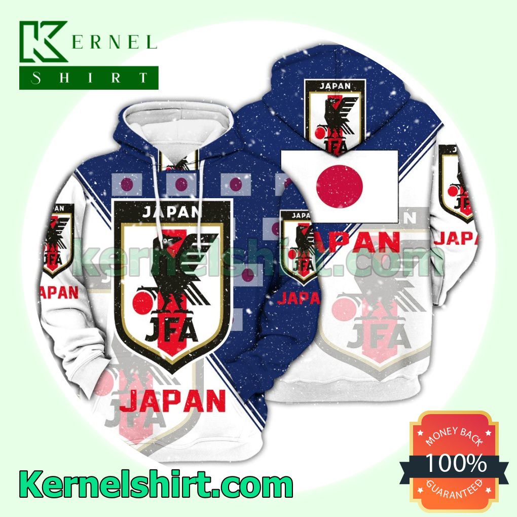 Japan National Logo Soccer Fan Hawaiian Shirt Sweatshirt