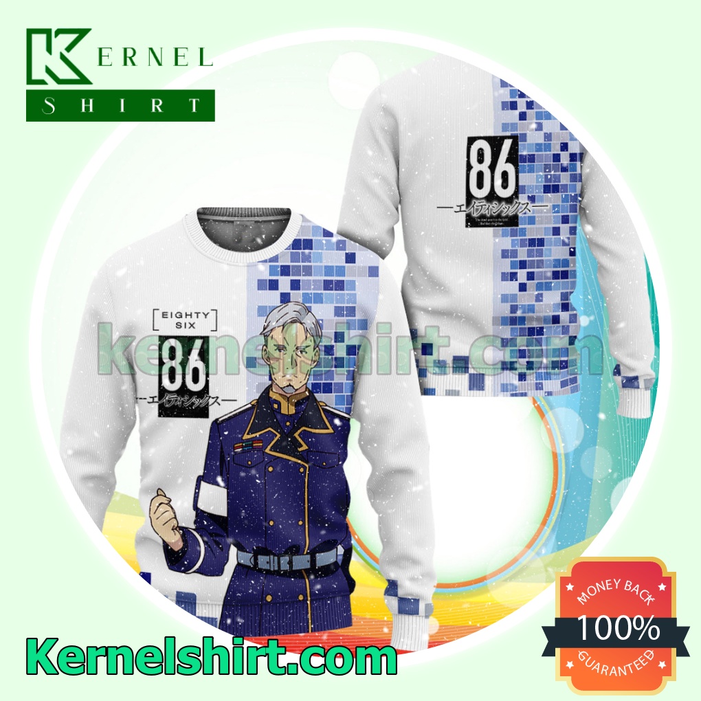 Jerome Karlstahl Anime 86 Eighty Six Knitted Christmas Jumper