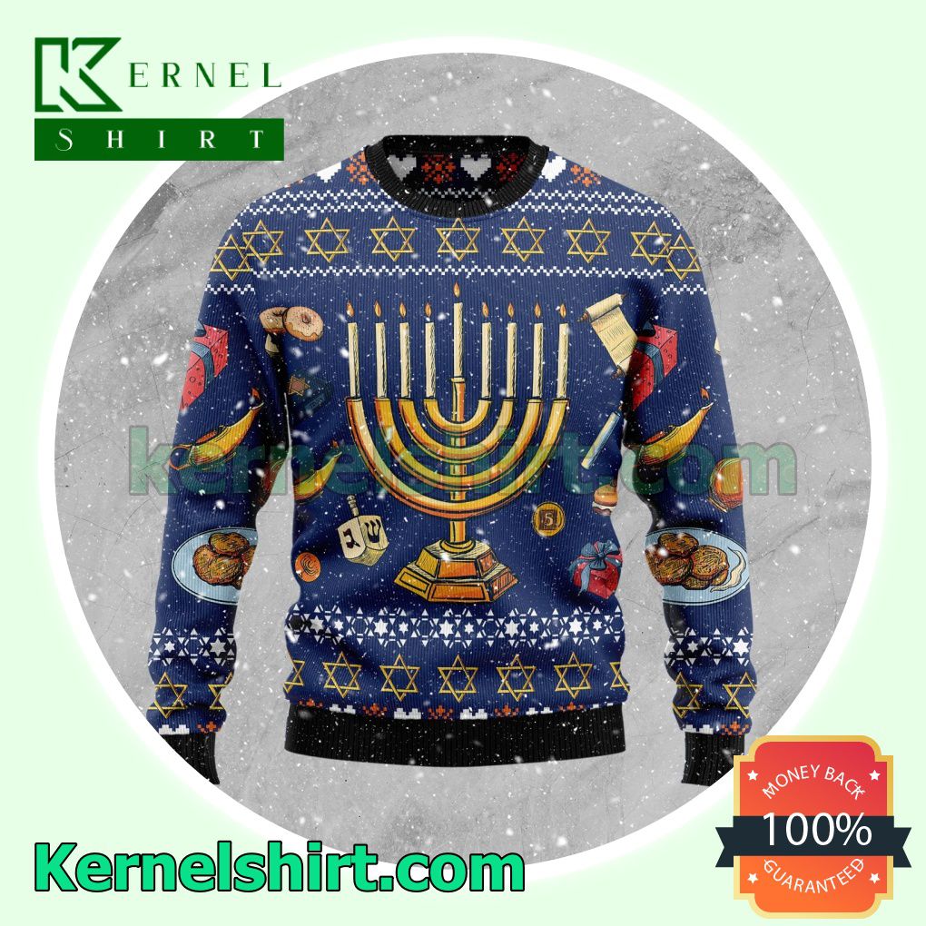 Jewish Hanukkah Premium Knitted Christmas Jumper