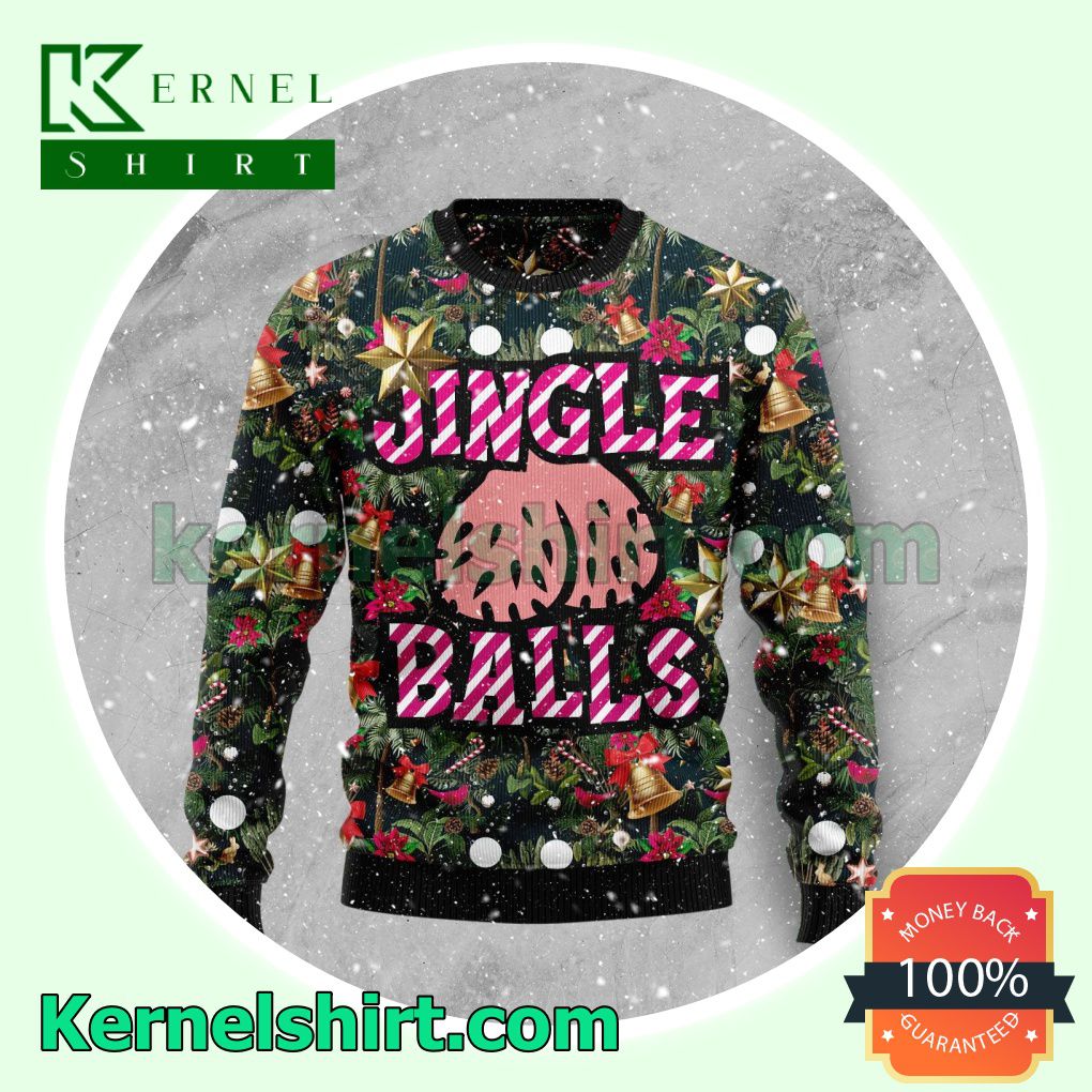 Jingle Balls Premium Knitted Christmas Jumper