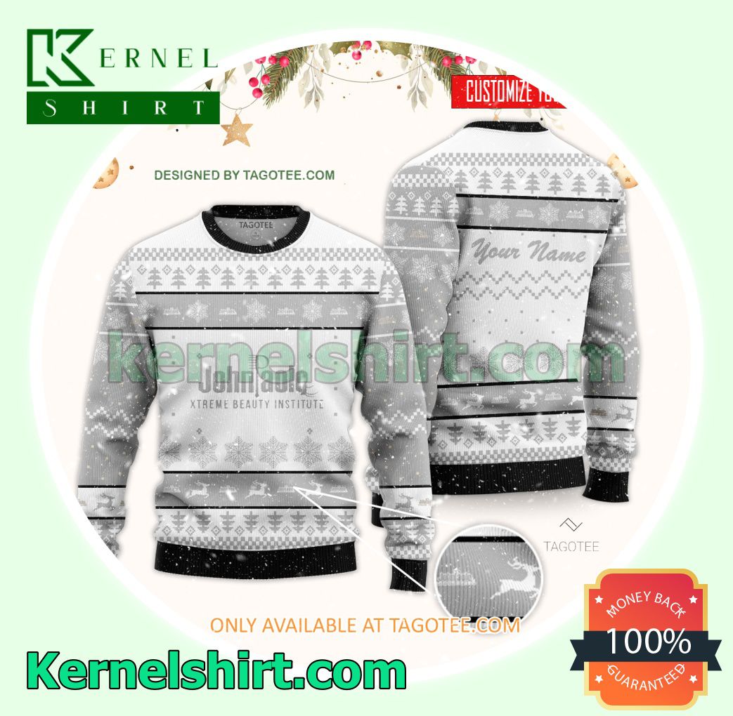 John Paolo's Xtreme Beauty Institute-Goldwell Product Artistry Logo Xmas Knit Jumper Sweaters