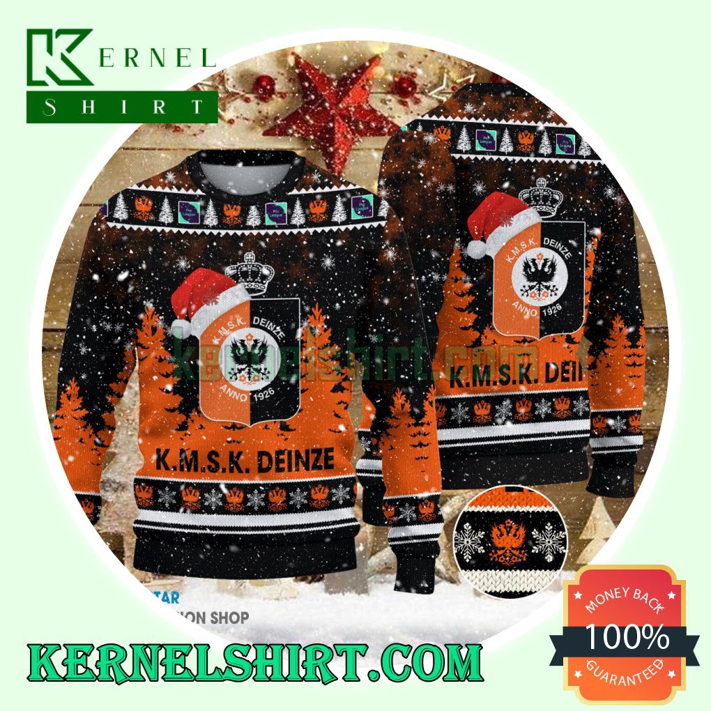 K.M.S.K. Deinze Club Santa Hat Xmas Knit Sweaters