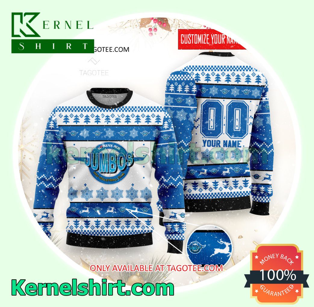 KAL Jumbos Volleyball Club Xmas Knit Sweaters