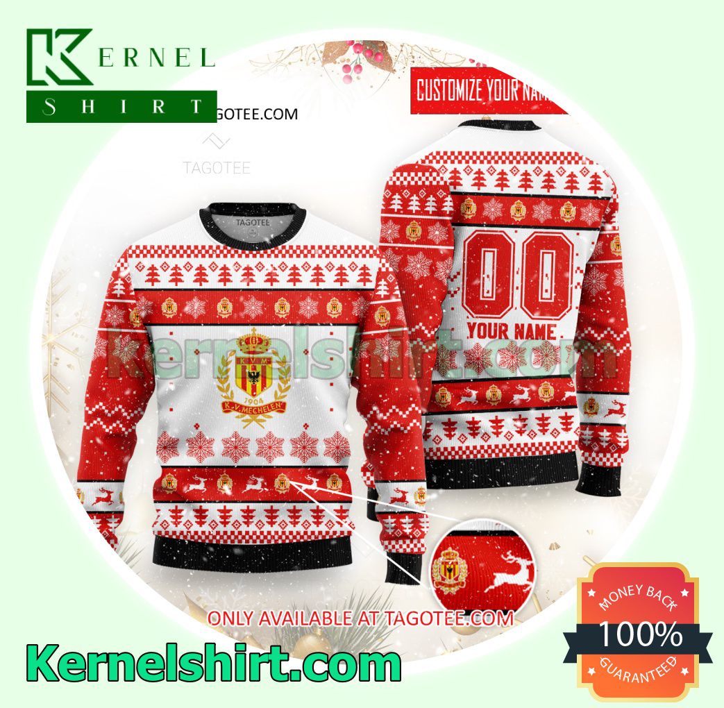 KV Mechelen Logo Xmas Knit Sweaters