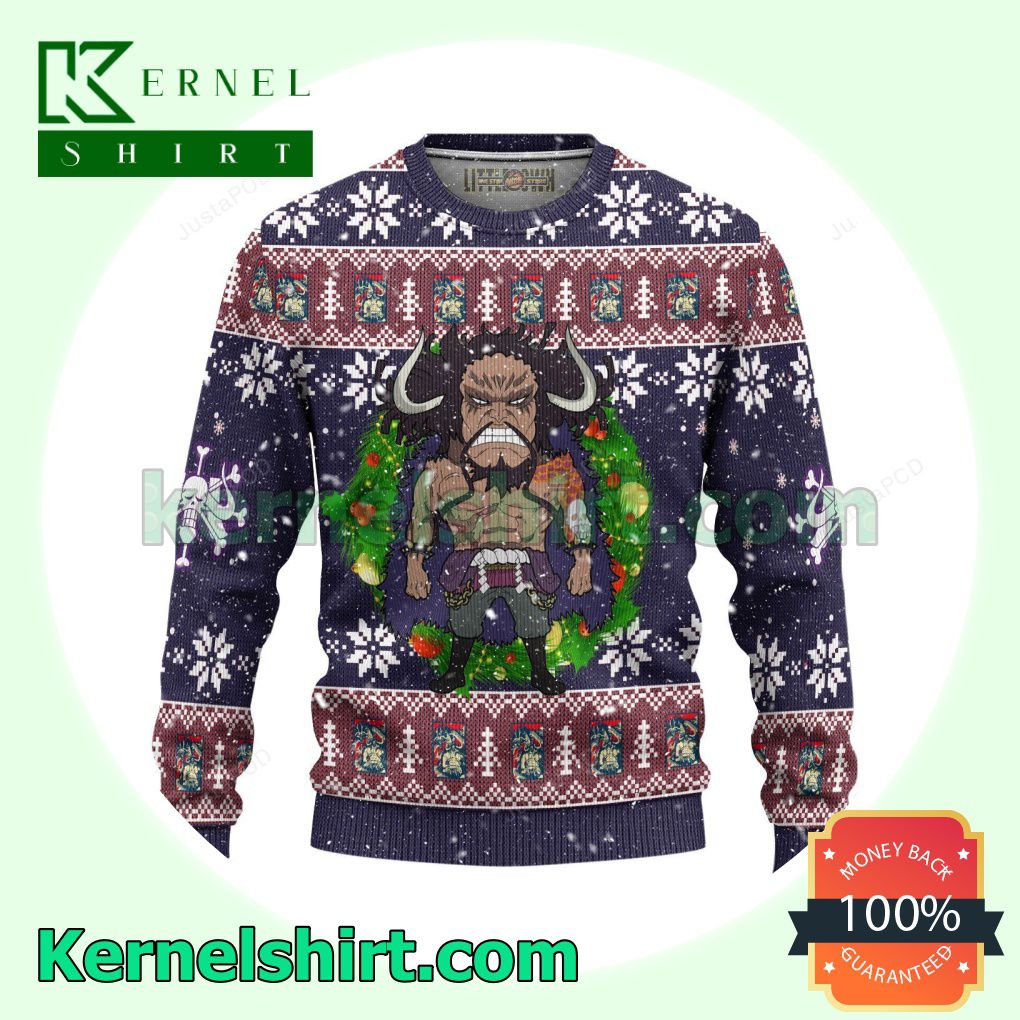 Kaido One Piece Manga Anime Xmas Christmas Sweatshirts