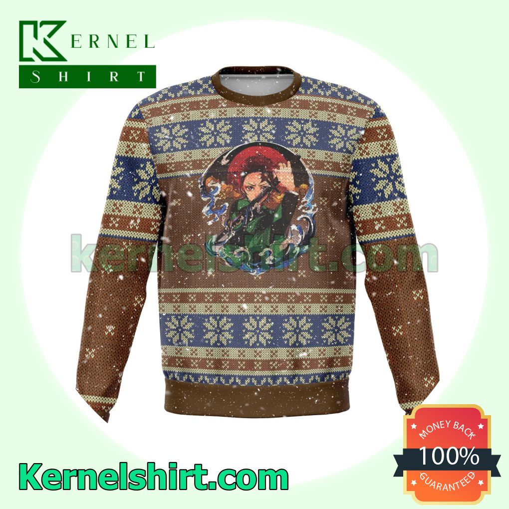 Kamado Tanjiro Demon Slayer Manga Anime Premium Knitted Christmas Jumper