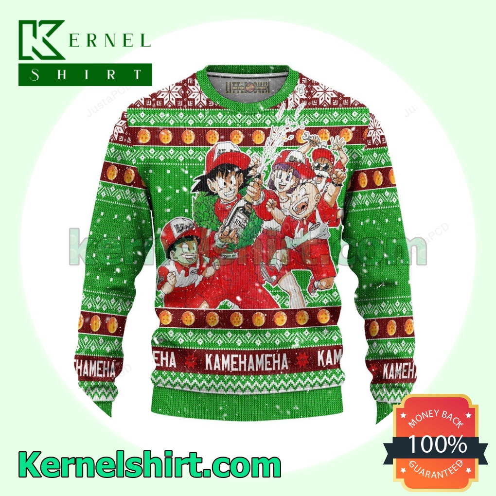 Kamehameha Dragon Ball Knitted Christmas Jumper