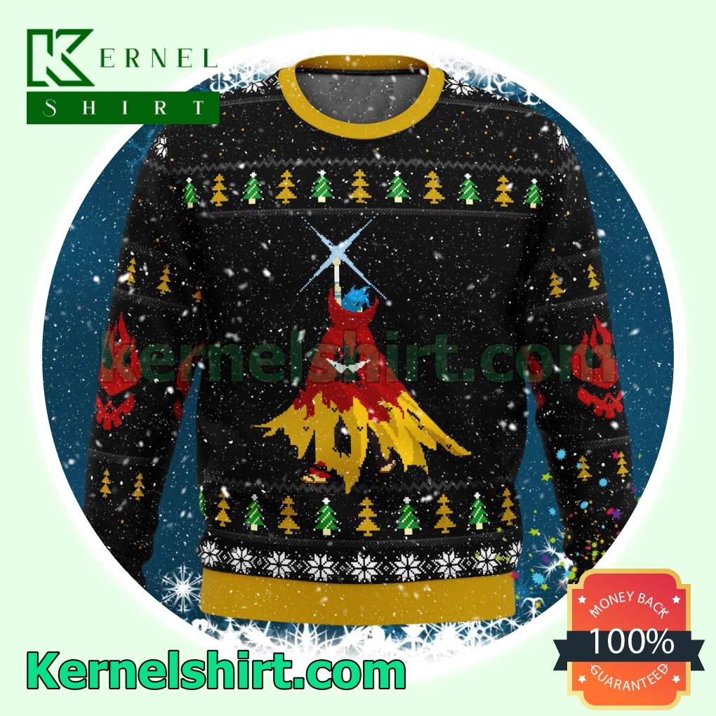 Kamina Gurren Lagann Knitted Christmas Jumper