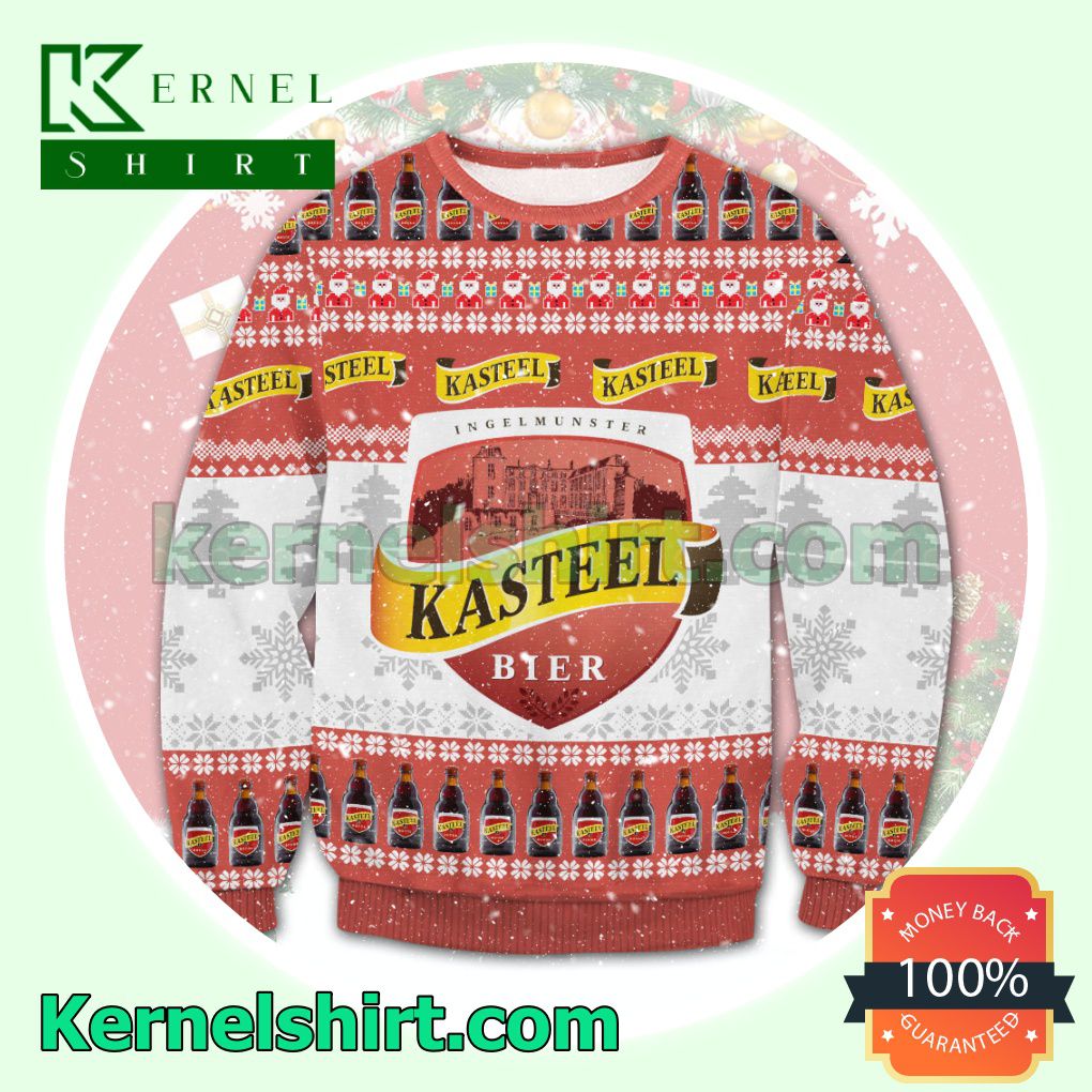 Kasteel Beer Santa & Snowflake Knitted Christmas Sweatshirts