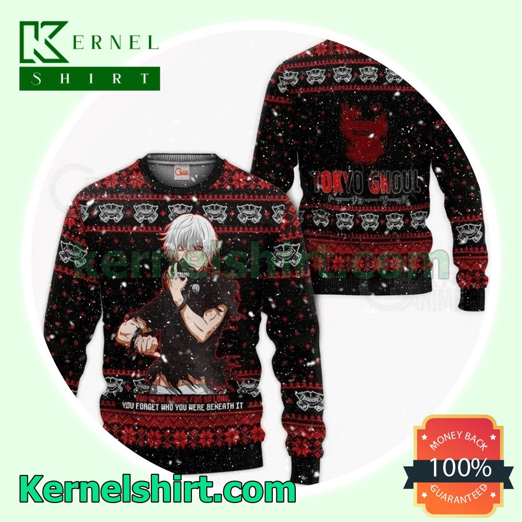 Ken Kaneki Tokyo Ghoul Manga Anime Knitted Christmas Jumper