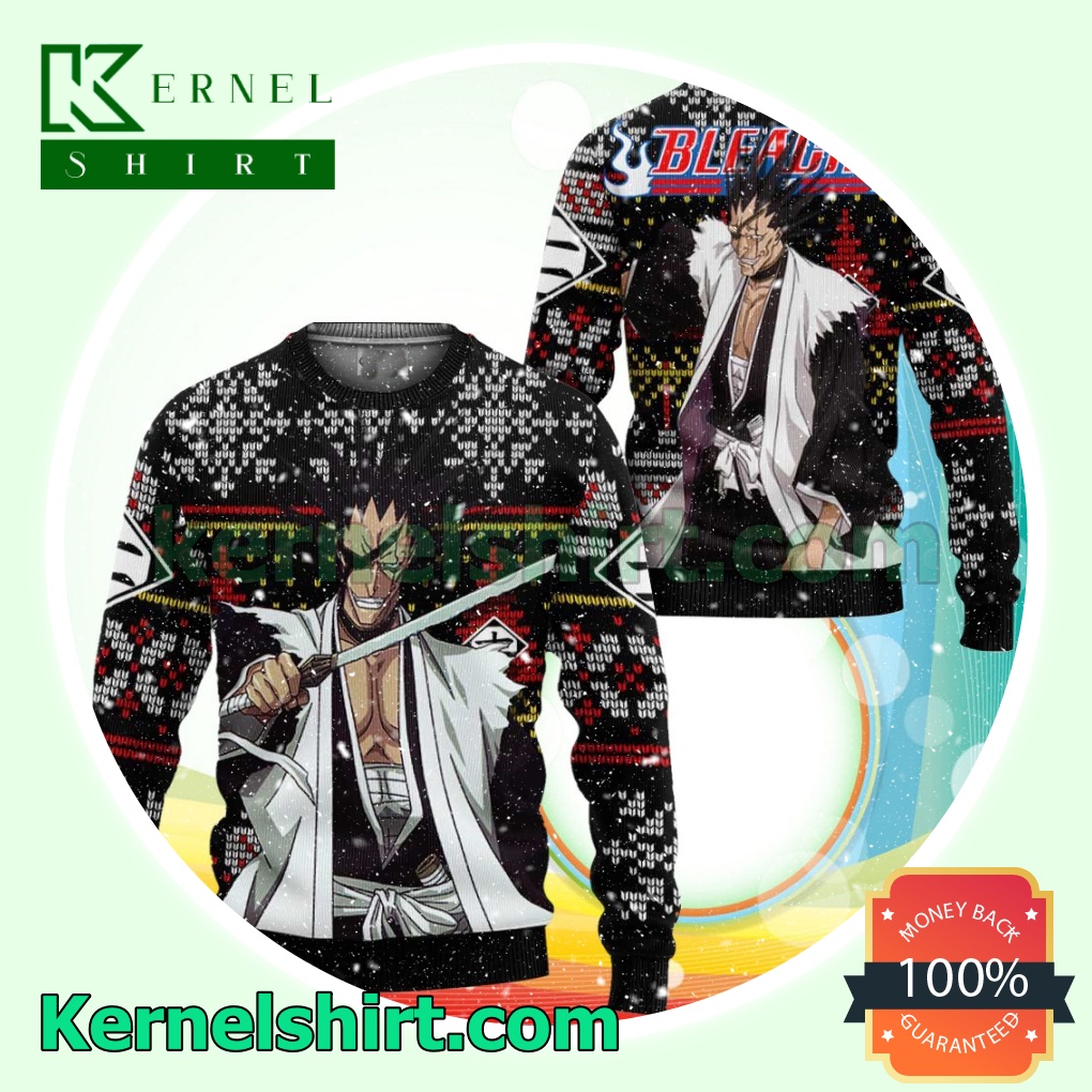 Kenpachi Zaraki Anime Bleach Knitted Christmas Jumper