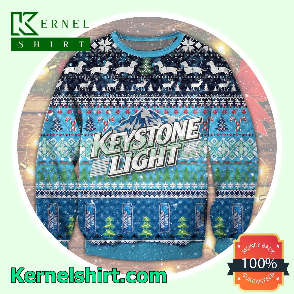 Keystone Light Beer Knitted Christmas Sweatshirts