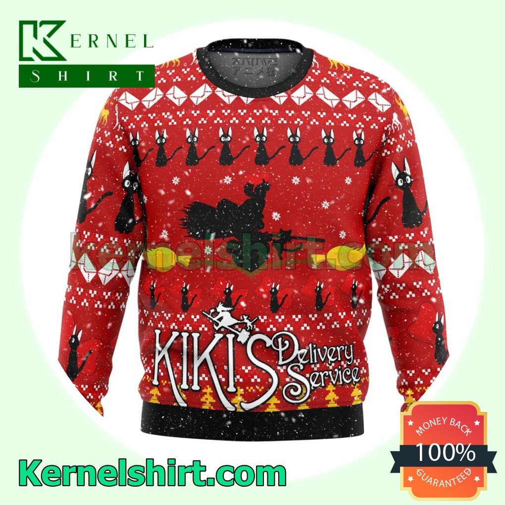 Kikis Delivery Service Premium Manga Anime Xmas Christmas Sweatshirts